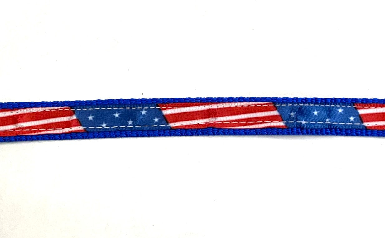 American Flag Stripe Dog Leash 1/2