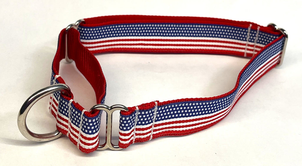 American Flag Martingale Collar 1in