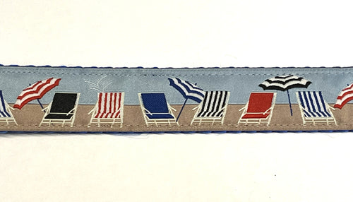 Beach Chairs Dog Collar 1in