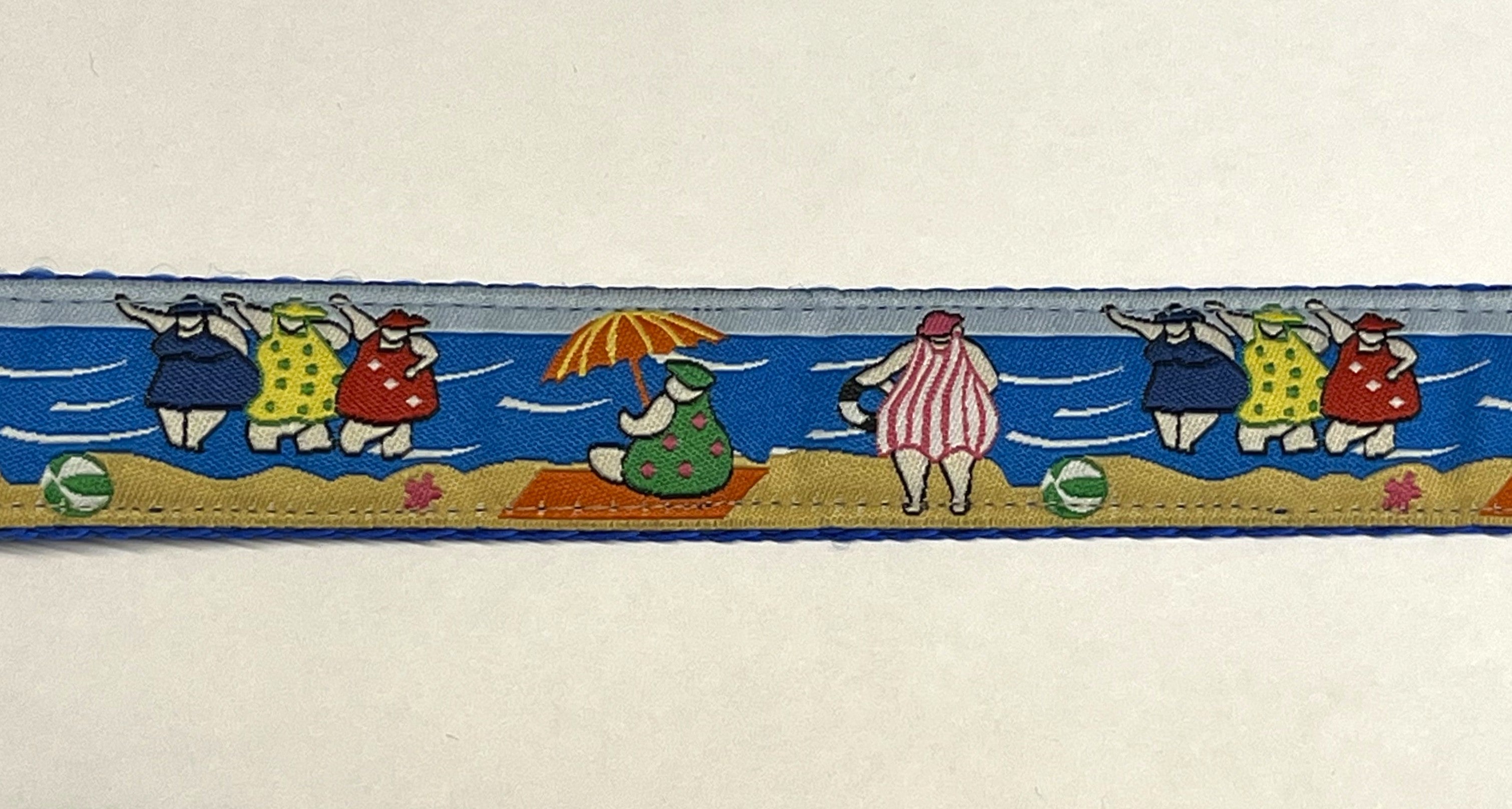 Beach Ladies Dog Collar 1in