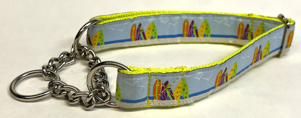 Beach Surfboards Chain Martingale Collar 1in