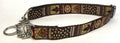 Black, Tan, Burgundy, Blue and Olive Design Chain Martingale Collar 1in