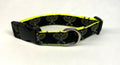 Black with Tennis Rackets Dog Collar 1in