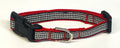 Black & White Plaid Dog Collar 1/2