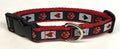 Black with Cards and Dice Dog Collar 1in