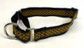 Black with Gold Celtic Weave Martingale Collar 1in