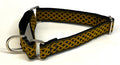 Black with Gold Celtic Weave Martingale Collar 3/4