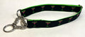 Black with Martini Glasses Chain Martingale Collar 1in