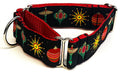 Black with Ornaments Martingale Collar 1 1/2 in