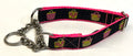 Black with Purses Chain Martingale Collar 1in