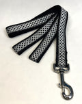 Black with Silver Celtic Weave Dog Leash 1in