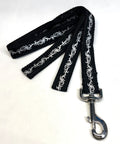 Black with Silver Tribal Design Dog Leash 1in