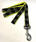 Black with Tennis Rackets Dog Leash 1in