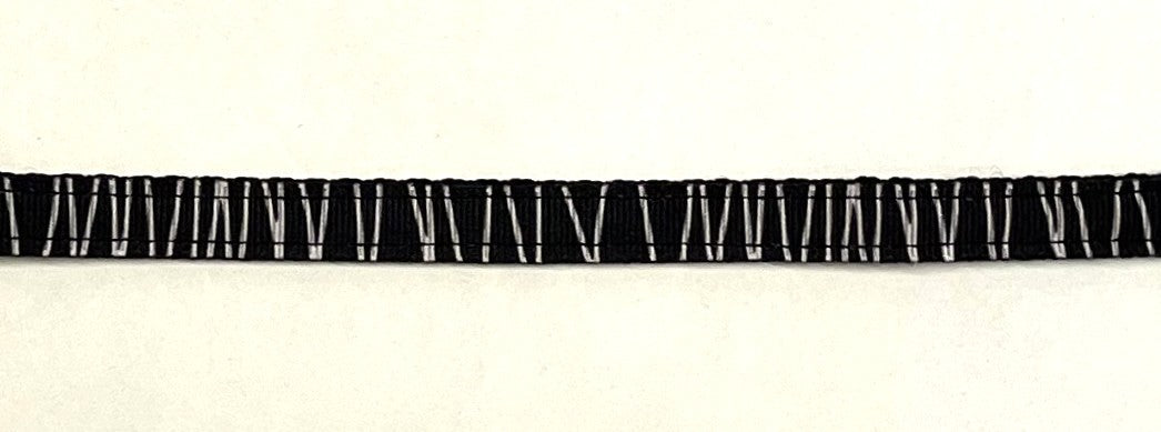 Black with White Lines Cat Collar