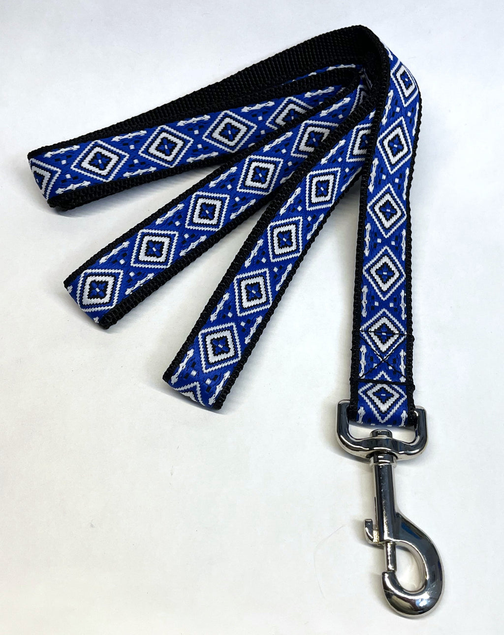 Blue Diamond Design Dog Leash 1in