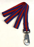 Blue, Black, Red Stripe Dog Leash 1in