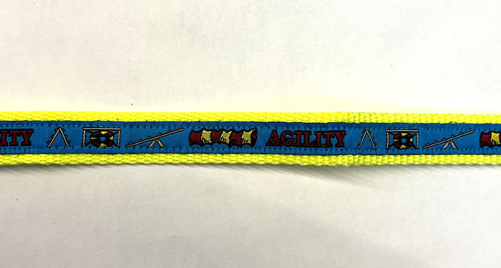 Blue with Agility Dog Collar 3/4