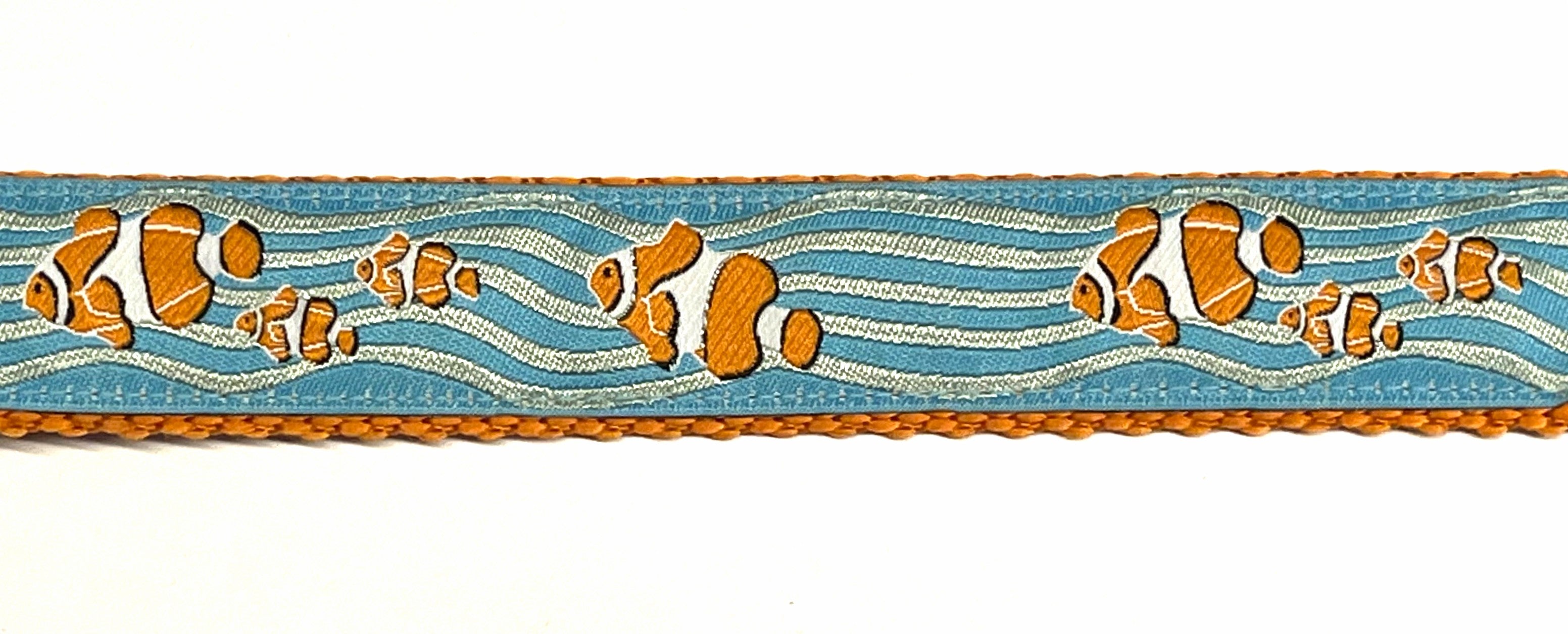 Blue with Clownfish Dog Leash 1in