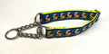 Blue with Beach Balls Chain Martingale Collar 1in