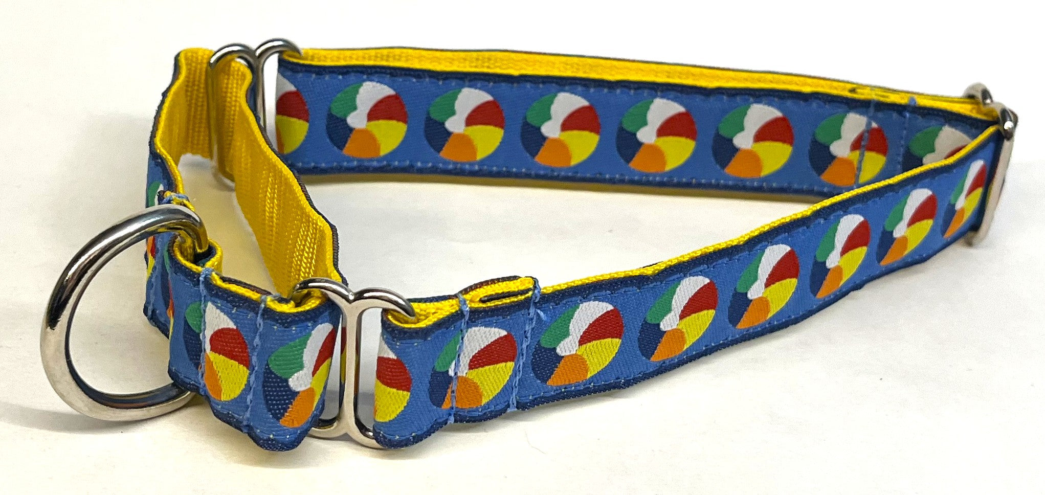 Blue with Beach Balls Martingale Collar 1in