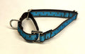 Blue with Brown Square Dots Martingale Collar 1/2