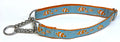 Blue with Clownfish Chain Martingale Collar 1in