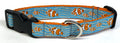 Blue with Clownfish Dog Collar 1in