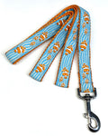 Blue with Clownfish Dog Leash 1in