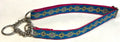 Blue with Gold Medallion Designs Chain Martingale Collar 1in