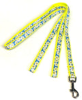 Blue with White Flowers Dog Leash 1/2