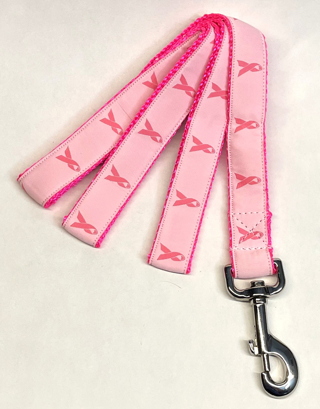 Breast Cancer Awareness Ribbon Dog Leash 1in