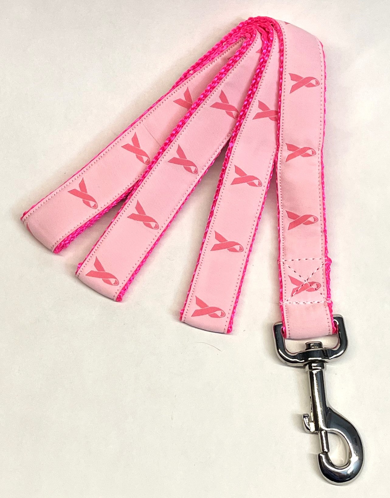 Breast Cancer Awareness Ribbon Dog Leash 1in