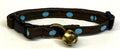 Brown with Blue Dot Cat Collar