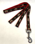Brown with Elephants Dog Leash 3/4