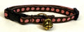Brown with Pink Dots Cat Collar