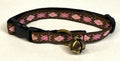 Brown with Pink & Light Pink Argyle Cat Collar