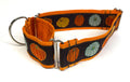 Fall Pumpkin Print Martingale Collar 2in