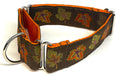 Brown with Fall Leaves Martingale Collar 1 1/2 in