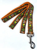 Brown with Houses and Trees Dog Leash 1in