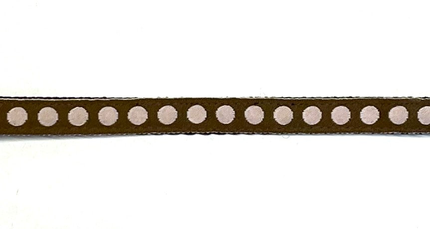 Brown with Light Pink Dots Cat Collar