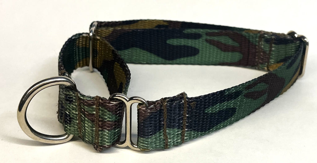 Camo Martingale Collar 1in