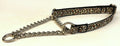 Cheetah Print Chain Martingale Collar 1/2