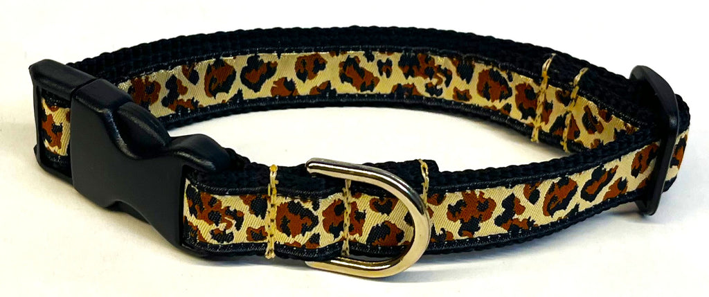 Cheetah Print Dog Collar 3/4