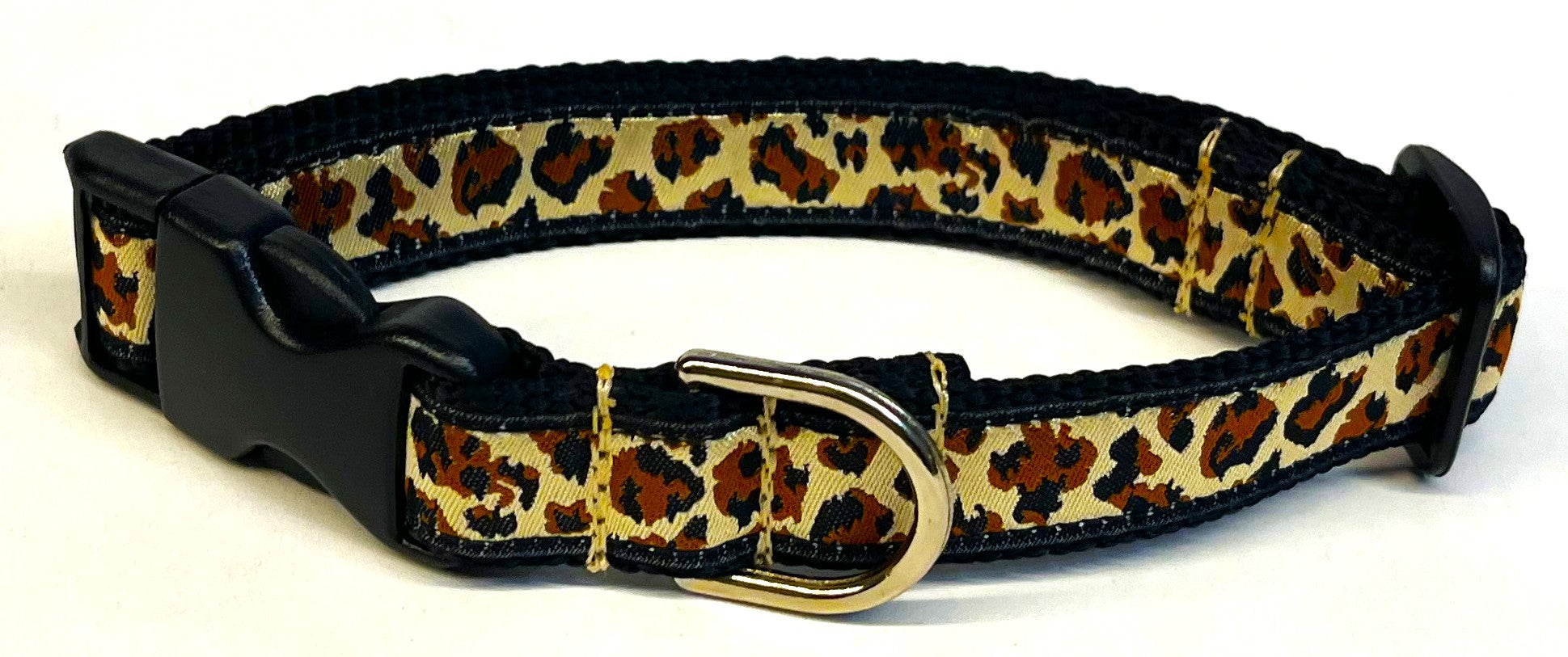 Cheetah Print Dog Collar 3/4