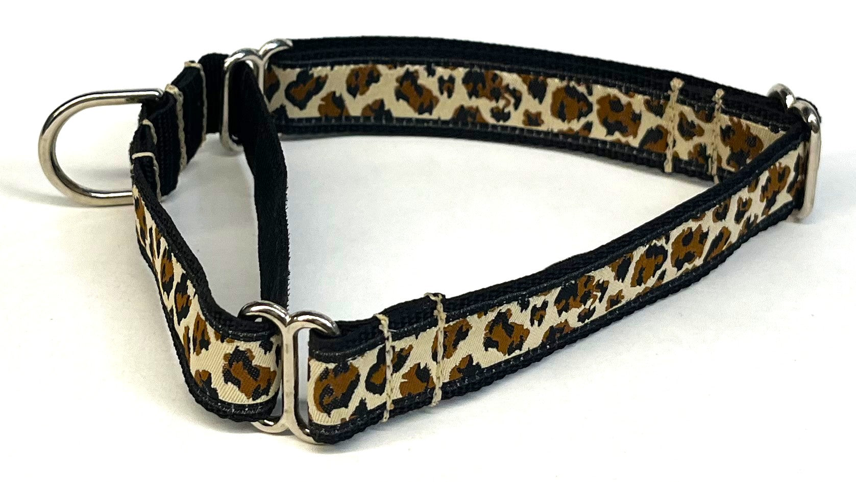 Cheetah Print Martingale Collar 3/4
