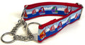 Colorful Sailboats on the Water Chain Martingale Collar 1 1/2 in