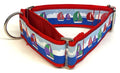 Colorful Sailboats on the Water Martingale Collar 1 1/2 in