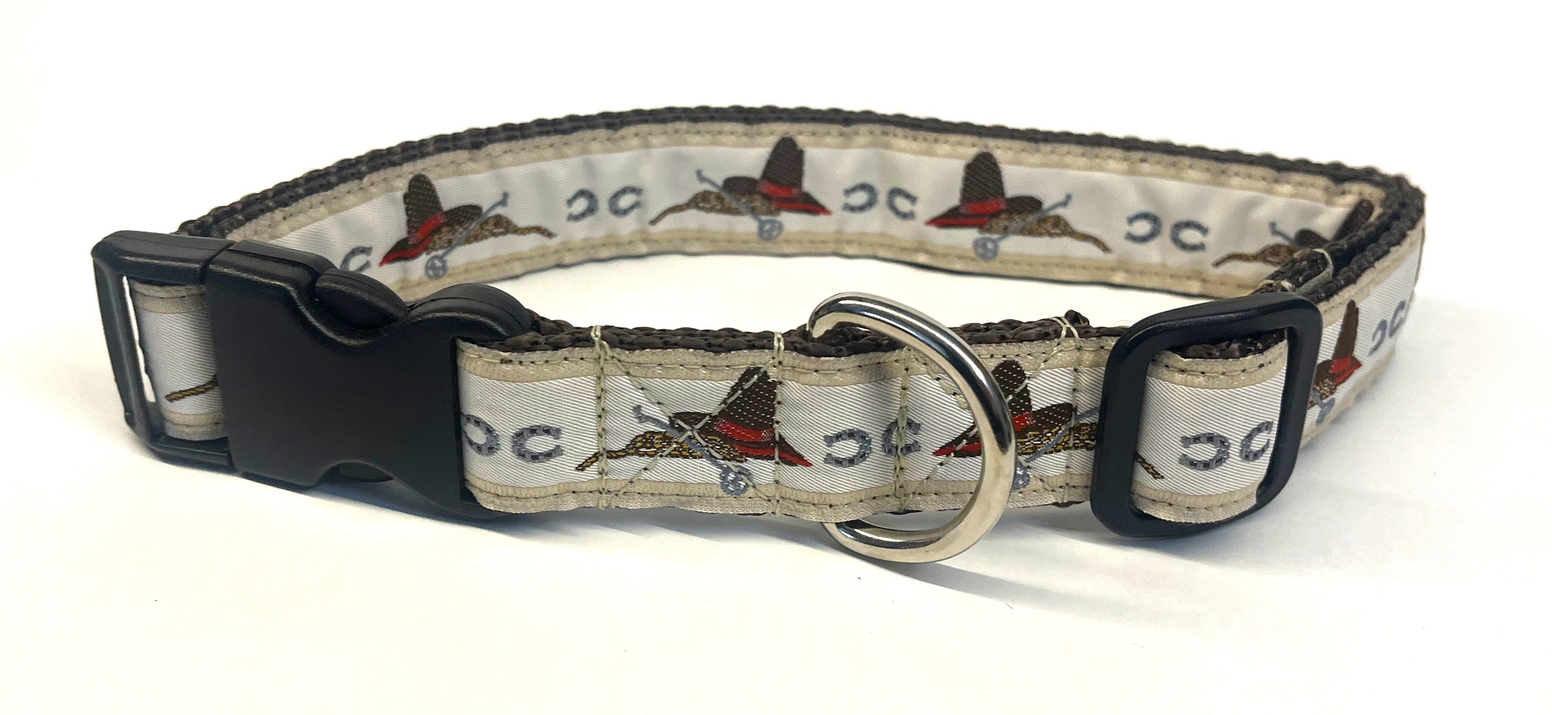 Cowboy Hat, Rope and Horseshoes Dog Collar 1in