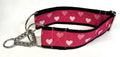 Dark Pink with Light Pink Hearts Chain Martingale Collar 2in