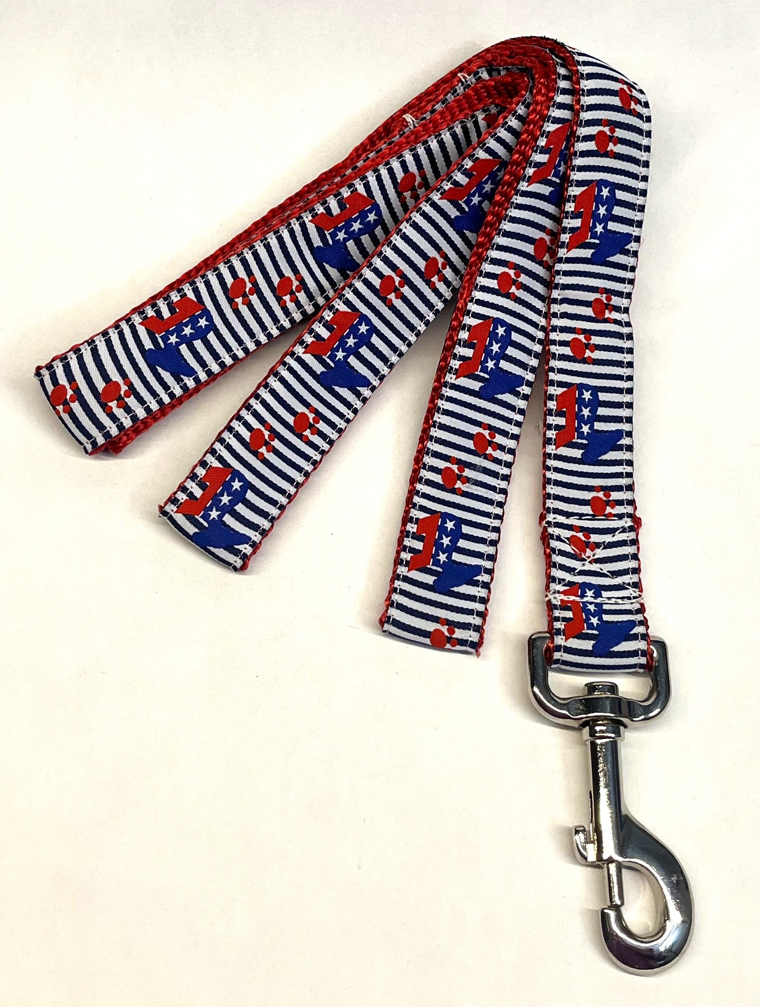 Democrat Donkeys and Paws Dog Leash 1in